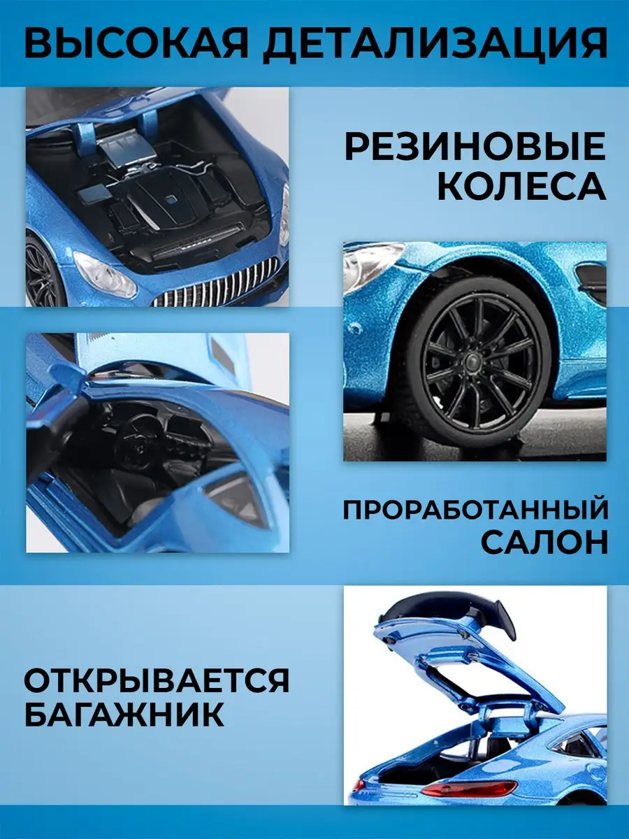 Моделька машины Mercedes AMG GT WiMi 44517431 купить за 989 ₽ в  интернет-магазине Wildberries