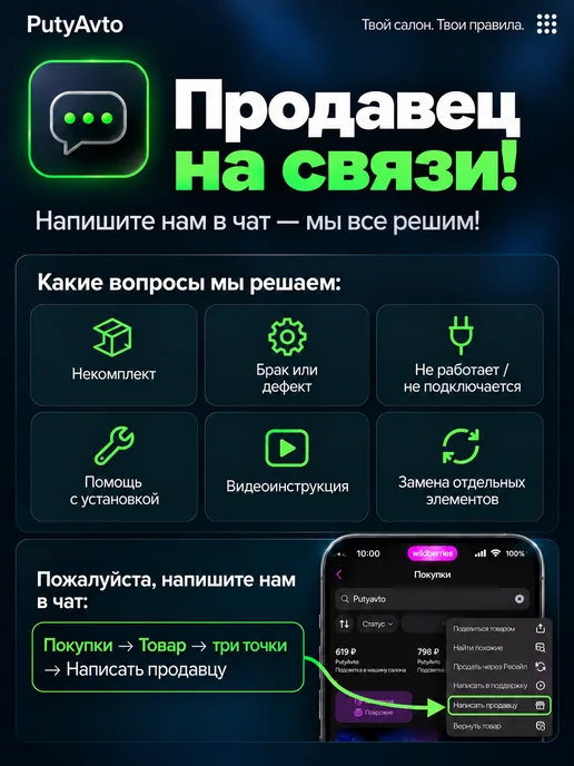 PutyAvto Контурная амбиентная подсветка в машину салона авто 22в1, вариант, фото 7