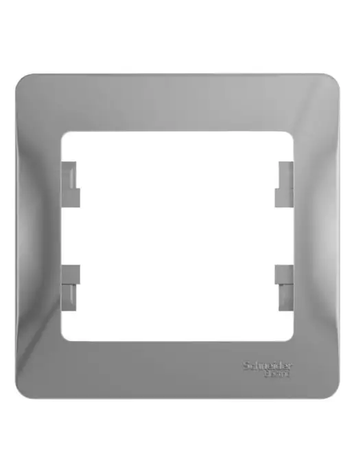 Systeme Electric Рамка Glossa одинарная 1-ная Schneider Systeme Алюминий, вариант, фото 2
