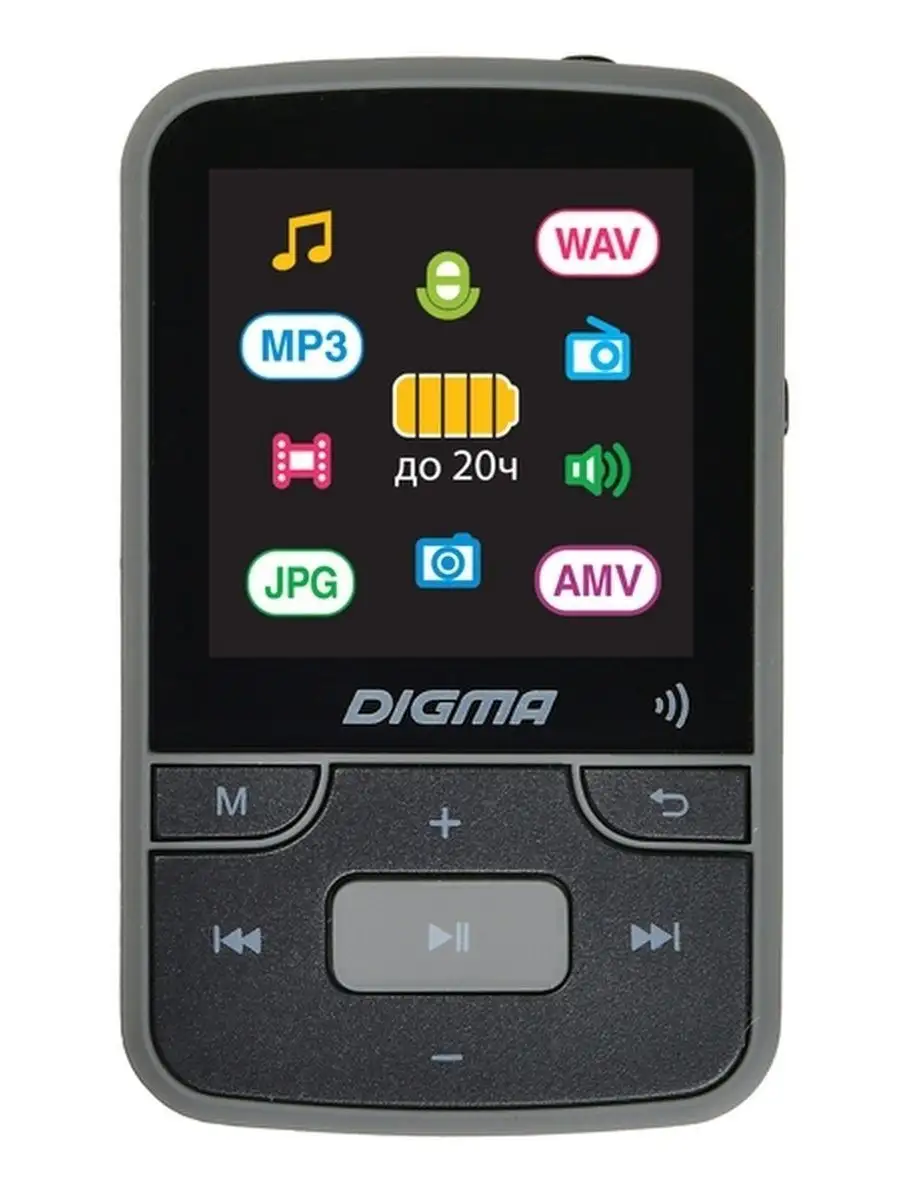 MP3 плеер Digma Z4 16Gb Bluetooth FM радио, Диктофон DIGMA 44553008 купить  в интернет-магазине Wildberries