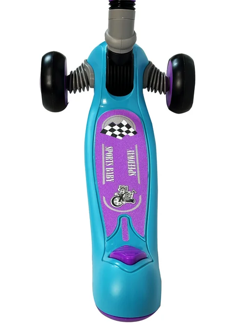 Sportsbaby Трехколесный самокат SpeedWay MS-948 со световыми эффектами, фиолетовый, фото 6