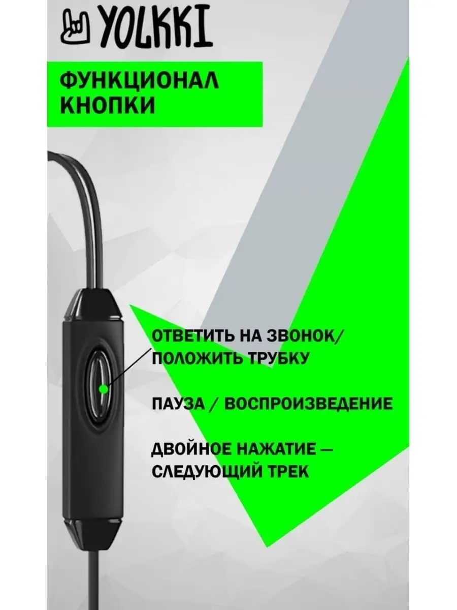 Наушники проводные с микрофоном YOLKKI 44623085 купить за 138 ₽ в  интернет-магазине Wildberries