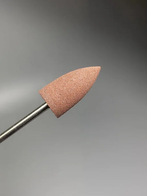 Nail Best Фреза шлифовщик коричневый большой заостр, коричневый, фото 3
