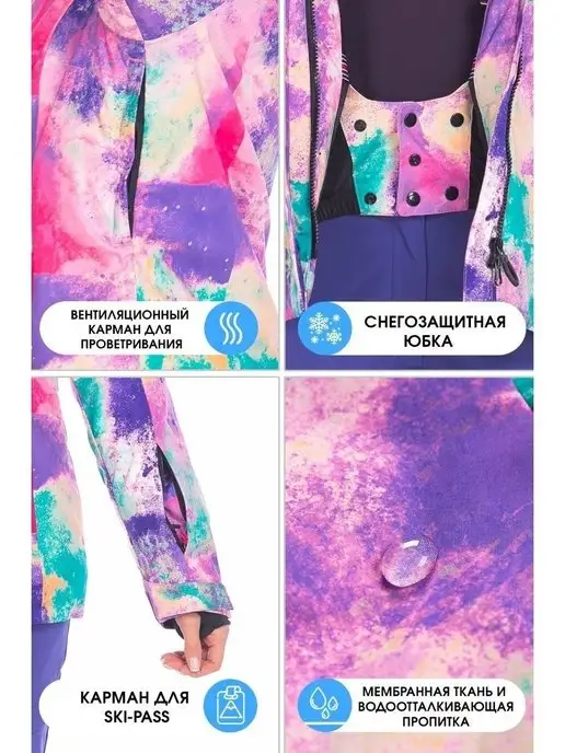 FORCELAB Куртка горнолыжная зимняя, зеленый, фото 7
