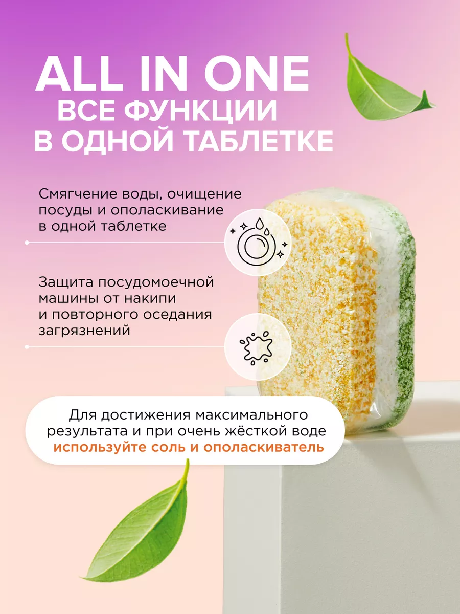 Таблетки для посудомоечной машины, 100 шт SYNERGETIC 44681511 купить за 1  057 ₽ в интернет-магазине Wildberries