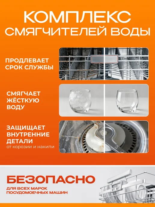 SYNERGETIC Таблетки для посудомоечной машины, 100 шт, 100 шт, фото 4
