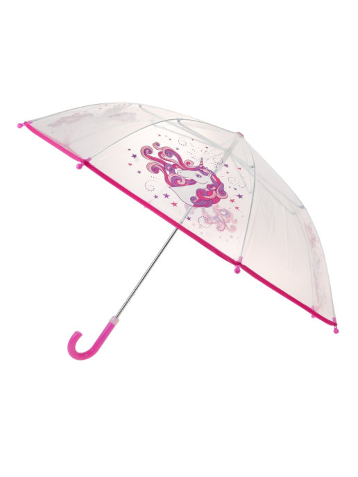 Mary Poppins | Зонт-трость детский прозрачный "Волшебный единорог"