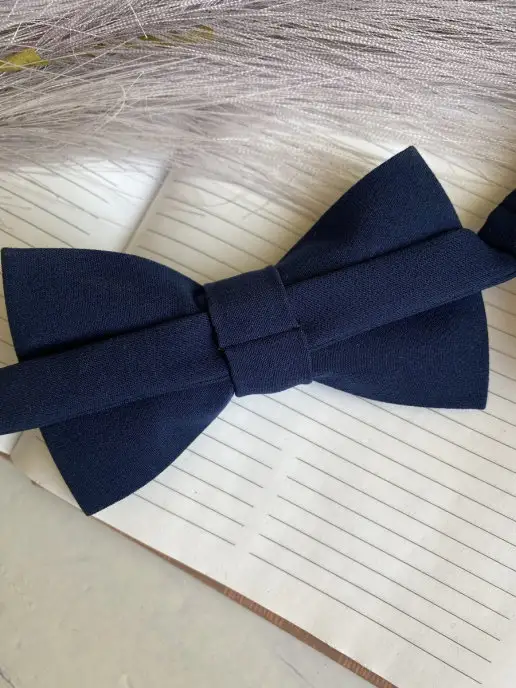 Bowtie__day Бабочка галстук мужская, синий, фото 3