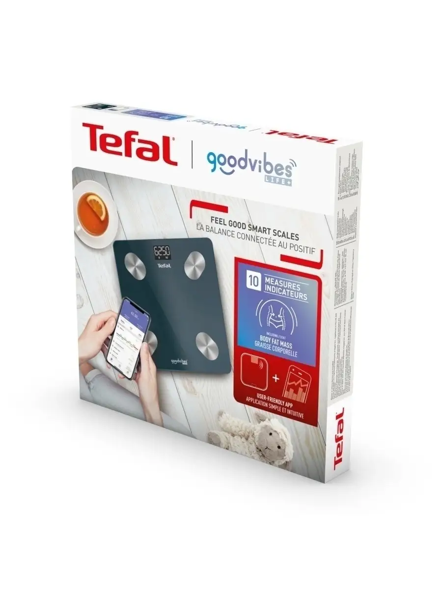 Напольные весы Tefal Goodvibes Life BM9620S1 Tefal 44805164 купить в  интернет-магазине Wildberries