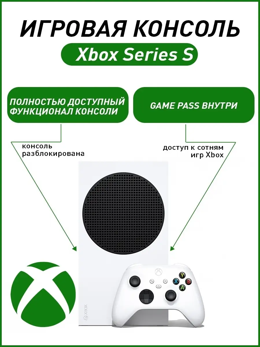 Игровая консоль XBOX Series S Microsoft 44831760 купить в интернет-магазине  Wildberries