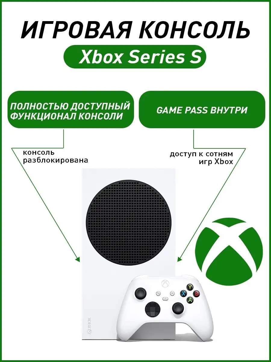 Игровая консоль XBOX Series S Microsoft 44831760 купить в интернет-магазине  Wildberries