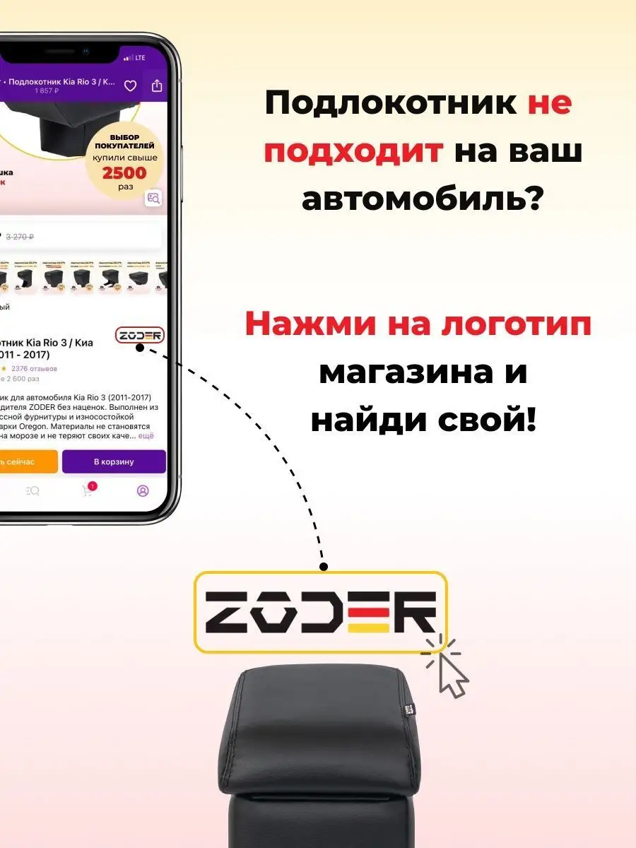 Подлокотник Renault Logan / Sandero Stepway / 2018-2023 Zoder 44848074  купить за 1 922 ₽ в интернет-магазине Wildberries