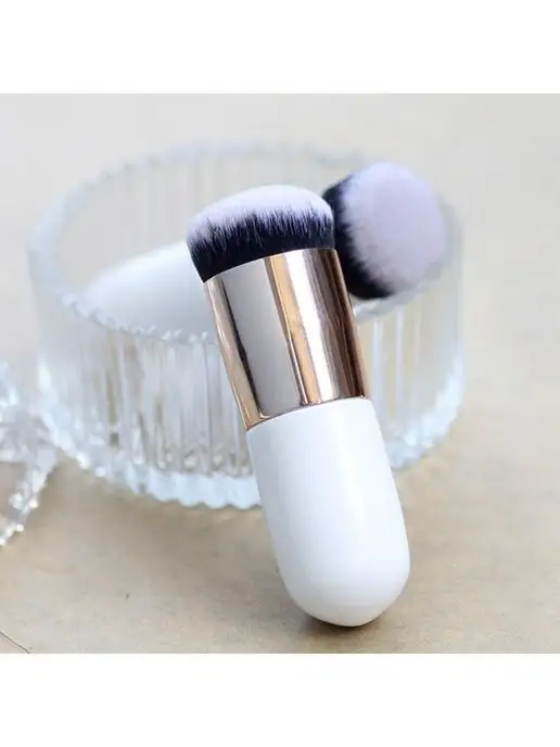 Beauty Club Кисть для пудры макияжа румяна масок кабуки для контуринга, белый, фото 7