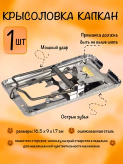 Крысоловка капкан Гроза, стальная - 1 штука Tridgent 44912210 купить за 213 ₽ в интернет-магазине Wildberries