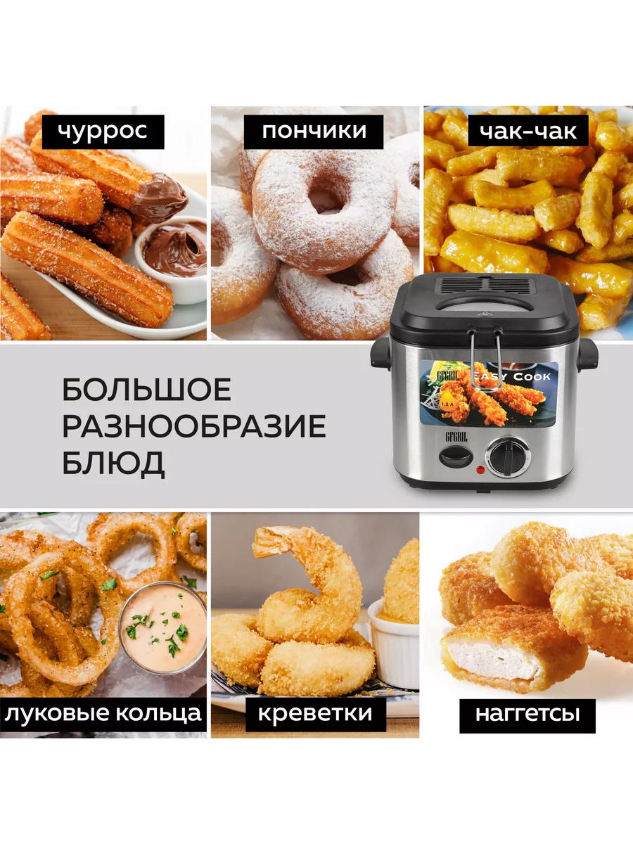 Фритюрница электрическая GFF-025 GFgril 44948060 купить за 3 989 ₽ в  интернет-магазине Wildberries