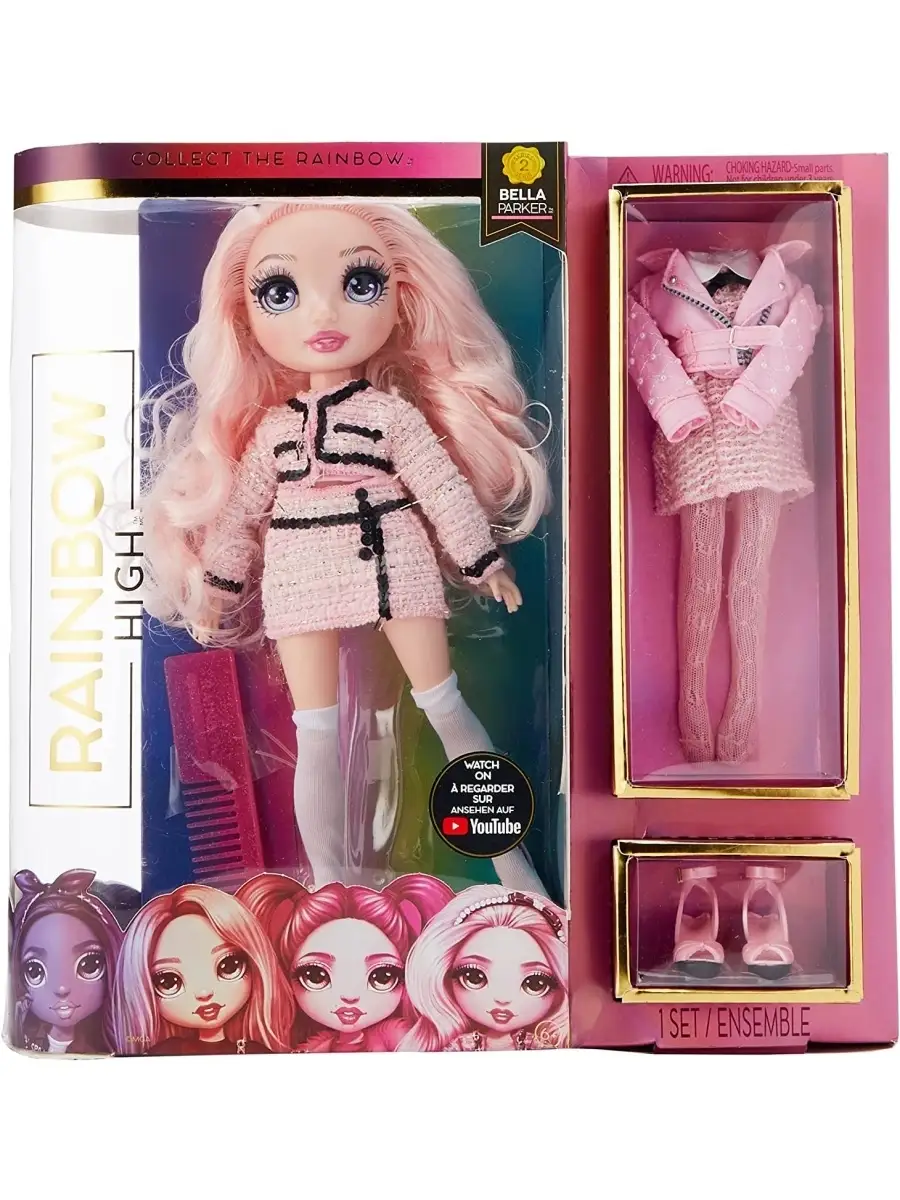 Кукла Rainbow High Bella Parker Pink оригинал/Рейнбоу Хай Белла  Паркер/Рейнбов Хай 570738 ToyForKids 44966027 купить в интернет-магазине  Wildberries