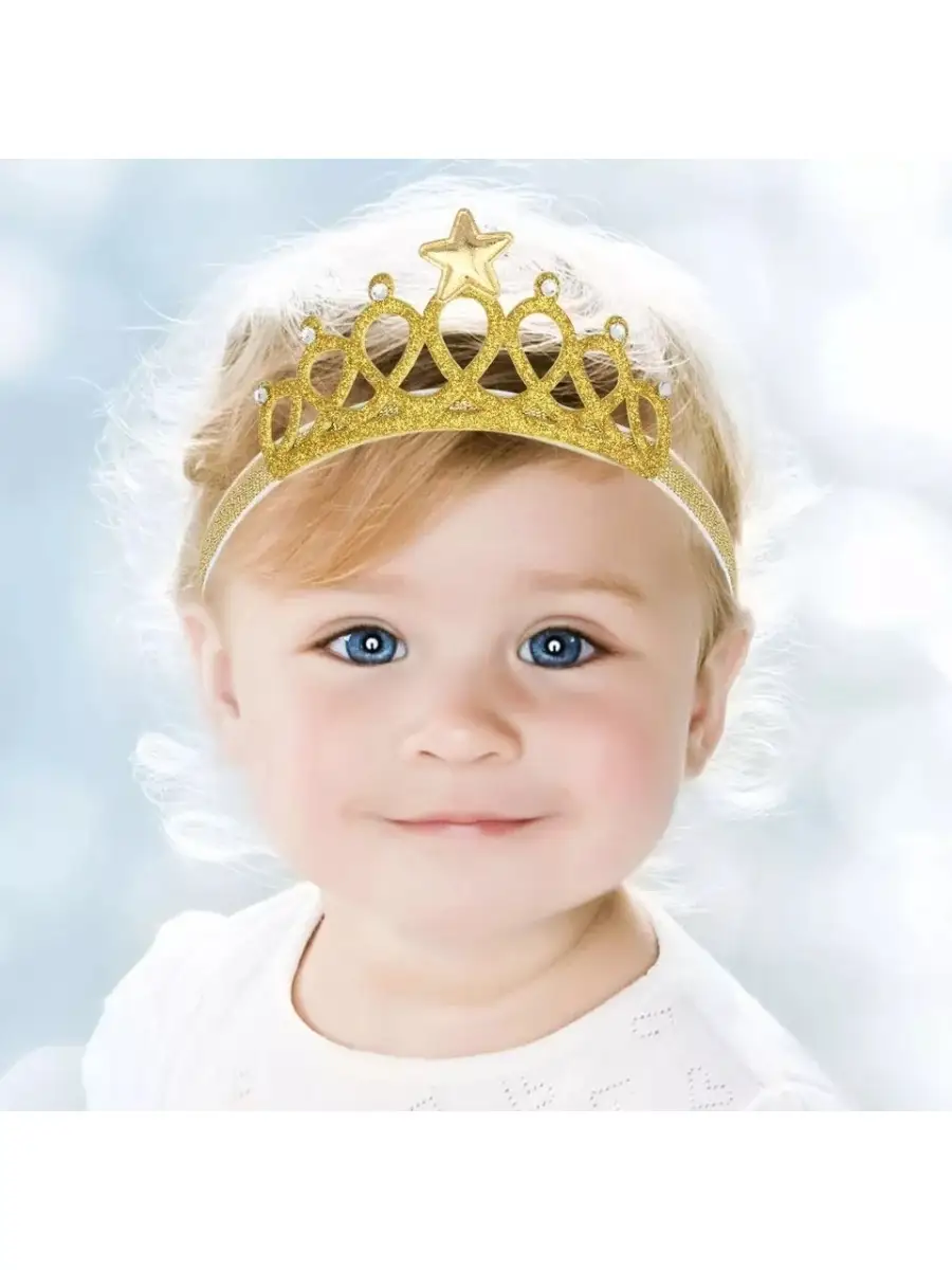 Украшения для девочки детская корона набор Самая красивая в коробке, принцессы