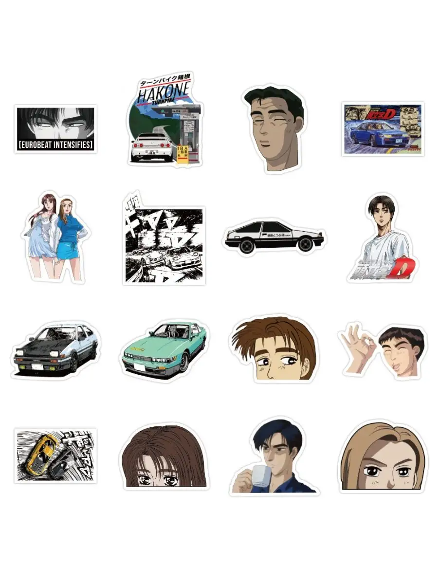 Наклейки Initial D на телефон Легенды JDM аниме манга Стикит 45067314  купить за 149 ₽ в интернет-магазине Wildberries