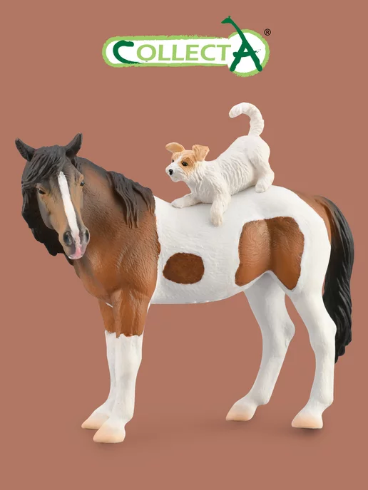 Collecta Фигурка лошади и терьера, вариант