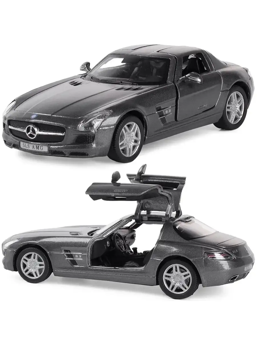 Машинка металлическая Mercedes-Benz SLS AMG KINSMART 45189487 купить за 457  ₽ в интернет-магазине Wildberries