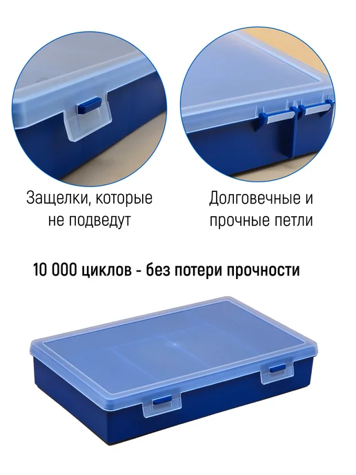 BOXplast Органайзер для мелочей на 5 ячеек, 280х185х50мм, 280x185x50 мм, фото 7