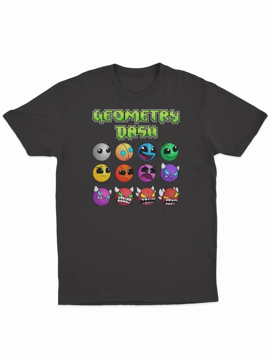 Футболка Geometry Dash. Геометрии Даш. Merch 2 Kings 45306377 купить за 554  ₽ в интернет-магазине Wildberries