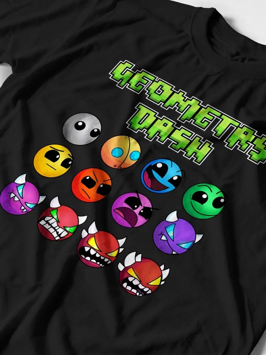 Футболка Geometry Dash. Геометрии Даш. Merch 2 Kings 45306377 купить за 554  ₽ в интернет-магазине Wildberries