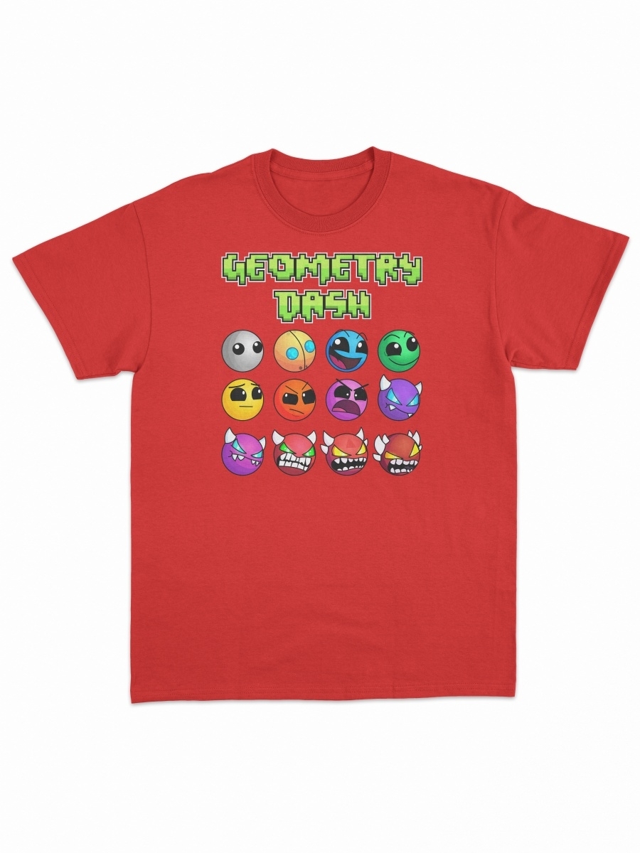 Футболка Geometry Dash. Геометрии Даш. Merch 2 Kings 45306379 купить за 554  ₽ в интернет-магазине Wildberries