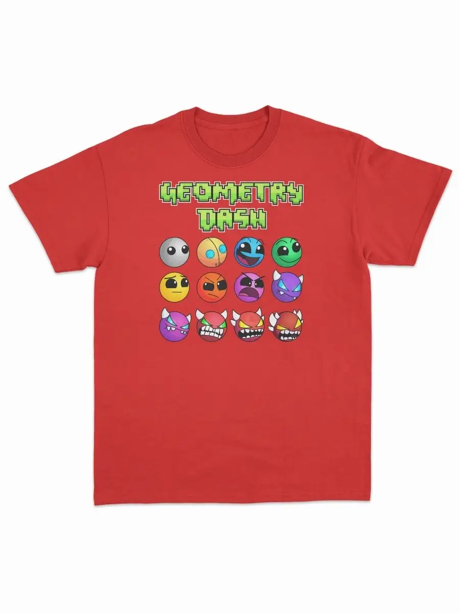 Футболка Geometry Dash. Геометрии Даш. Merch 2 Kings 45306379 купить за 568  ₽ в интернет-магазине Wildberries