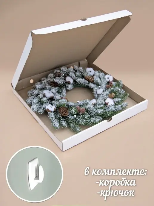 LilyArt Decor Венок новогодний литой, вариант, фото 4