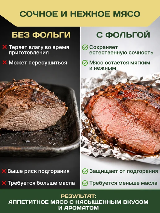Pekarrini Фольга пищевая прочная в рулоне 50 м 14 мкм, 25 м, фото 7