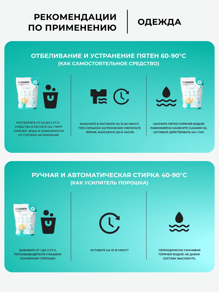 Кислородный пятновыводитель, отбеливатель для всего, 1 шт. CLEANER O2  45373260 купить за 368 ₽ в интернет-магазине Wildberries