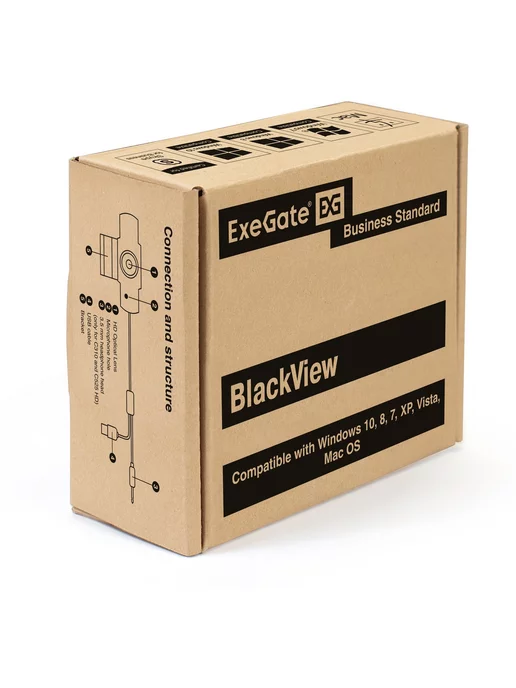 EXEGATE Вебкамера BlackView C525 HD 1,3 Мп, 1280х720, 1280x720, фото 6