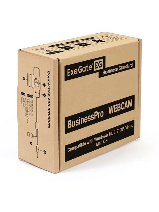EXEGATE Вебкамера BusinessPro C922 Full HD 2 Мп, 1920х1080, вариант, фото 4
