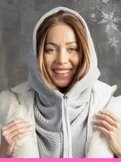 Капор вязаный на флисе So warm 45639830 купить за 2 689 ₽ в интернет-магазине Wildberries