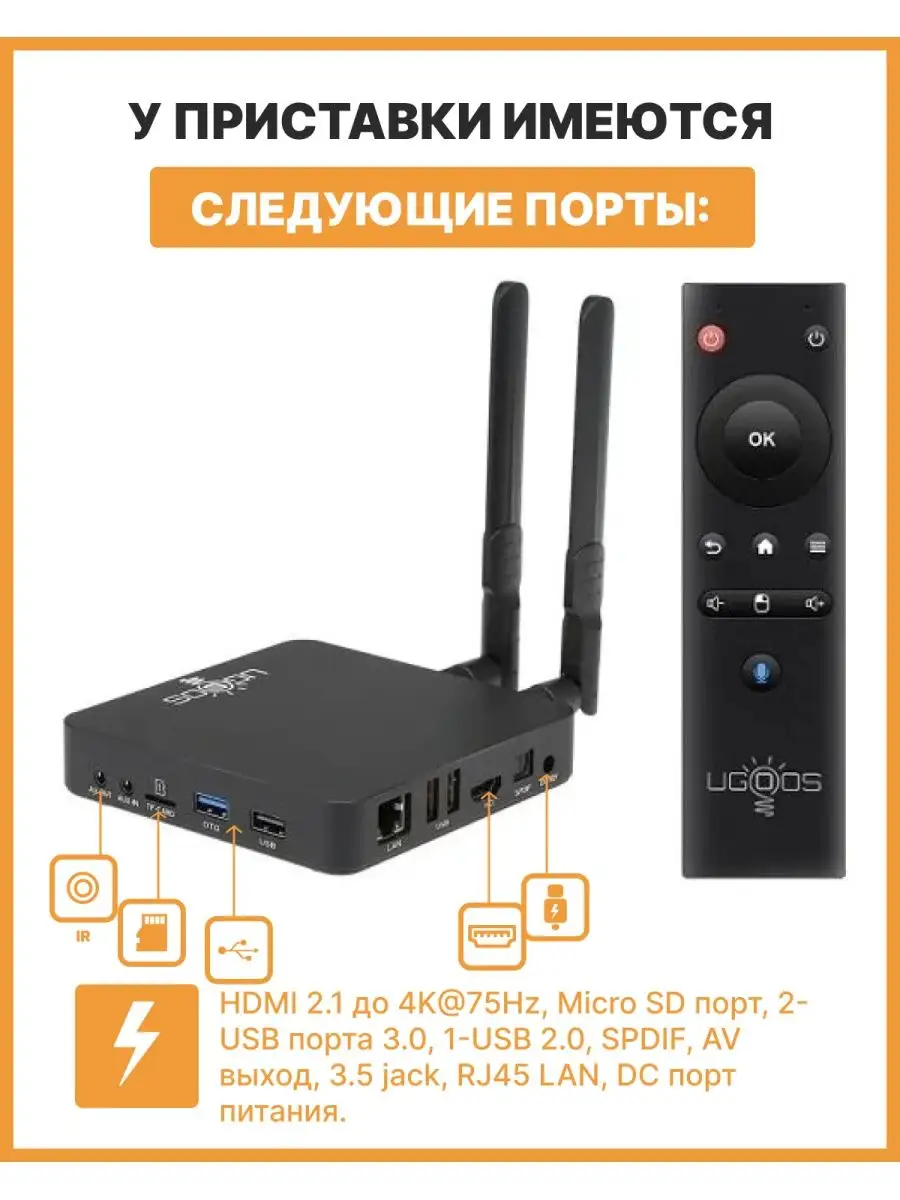 Ugoos AM6b Plus 4/32 Gb (WiFi-6) Ugoos 45675753 купить за 13 376 ₽ в  интернет-магазине Wildberries