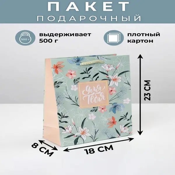 Подарочный пакет ламинированный