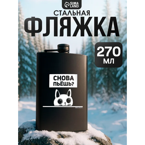 Фляжка 'Снова пьешь?', 270мл