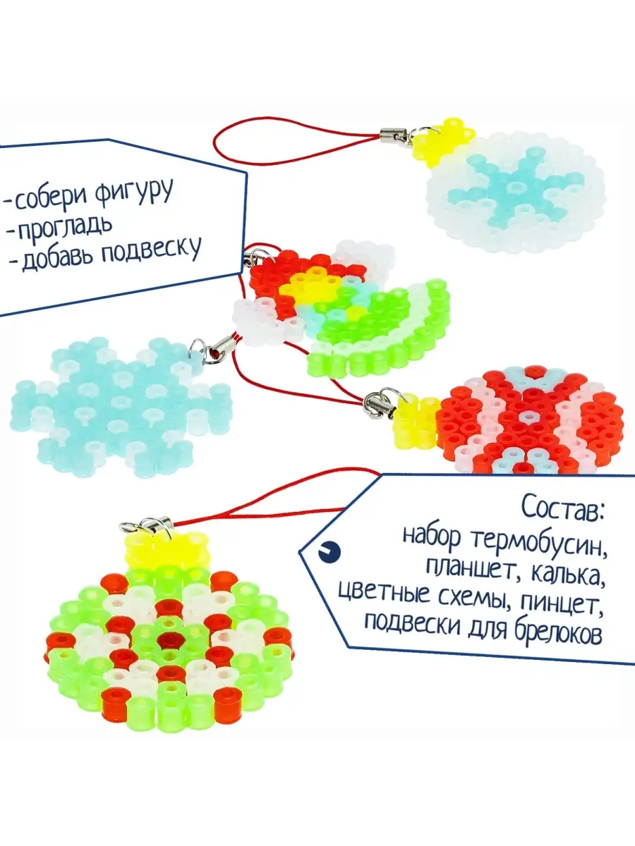 Набор для творчества термомозаика Елочные шары неоновая BONDIBON 45719735  купить за 587 ₽ в интернет-магазине Wildberries
