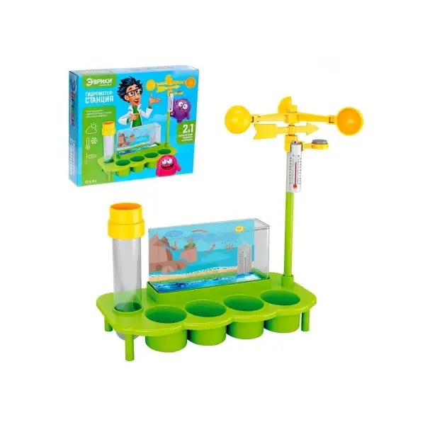 Набор для опытов "Гидрометеостанция и эко-ферма", 2 в 1