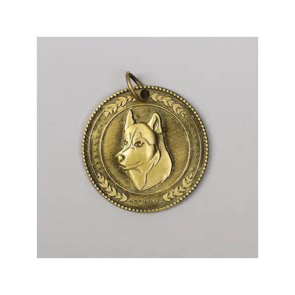 Адресник под гравировку "Хаски", 4,5 см