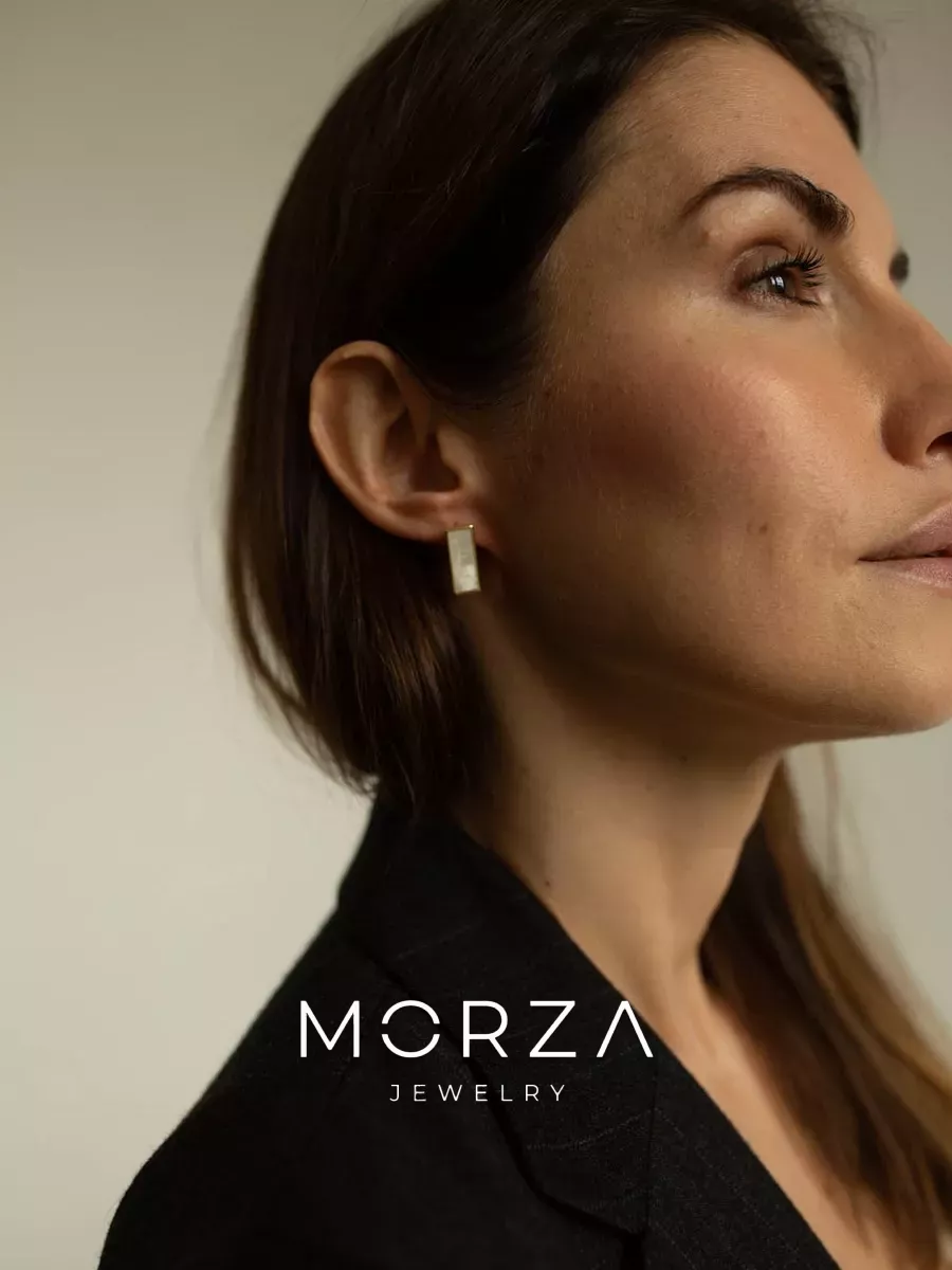 Серьги прямоугольные бижутерия с натуральным перламутром Morza Jewelry  45801999 купить за 1 548 ₽ в интернет-магазине Wildberries