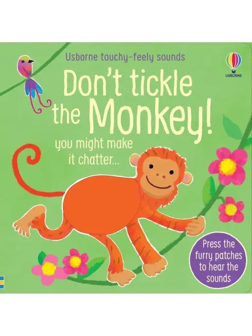 Usborne touchy-feely sound books Don't Tickle the Monkey