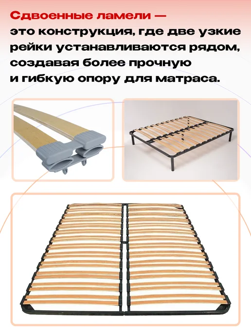 Lamel66 Ламели для кровати и дивана 35x8x900 мм, 3 шт, 35x8x900 мм, 3 шт, фото 2