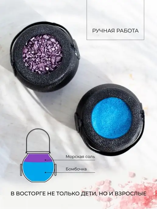 Mylnoe chydo Бомбочка для ванны с игрушкой, голубой, фото 3