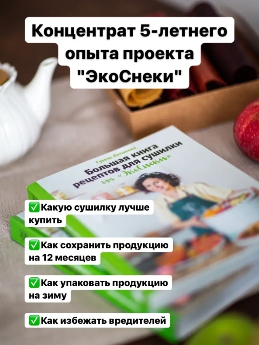 Большая книга рецептов для сушилки ЭкоСнеки 45889835 купить в  интернет-магазине Wildberries