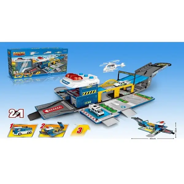 Парковка Полицейская часть, свет и звук