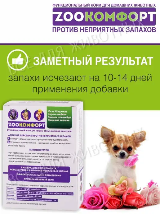 Zоокомфорт Витамины для улучшения жкт - против неприятного запаха живот…, вариант, фото 2