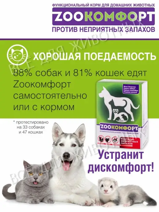 Zоокомфорт Витамины для улучшения жкт - против неприятного запаха живот…, вариант, фото 4
