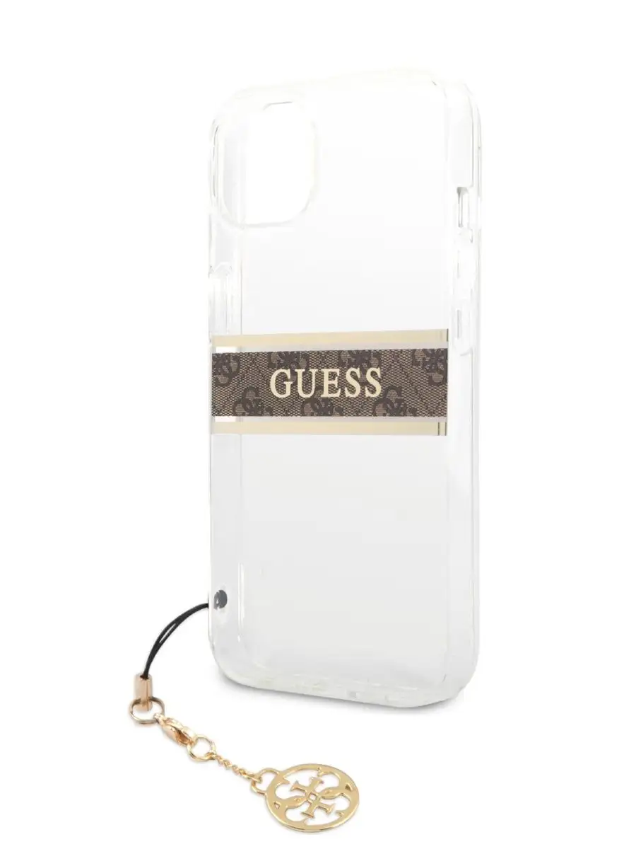 Чехол на iPhone 13 mini с принтом и подвеской PC/TPU GUESS 45919240 купить  в интернет-магазине Wildberries